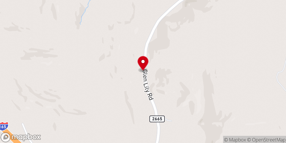 Map showing location of Prices Chapel