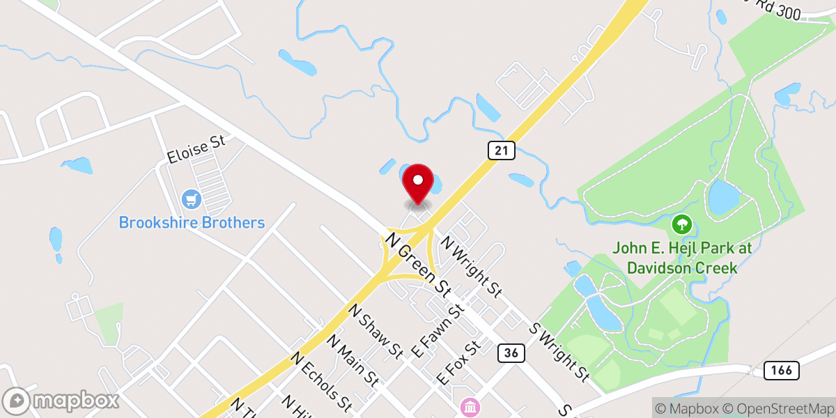Map showing location of The Surrey Inn