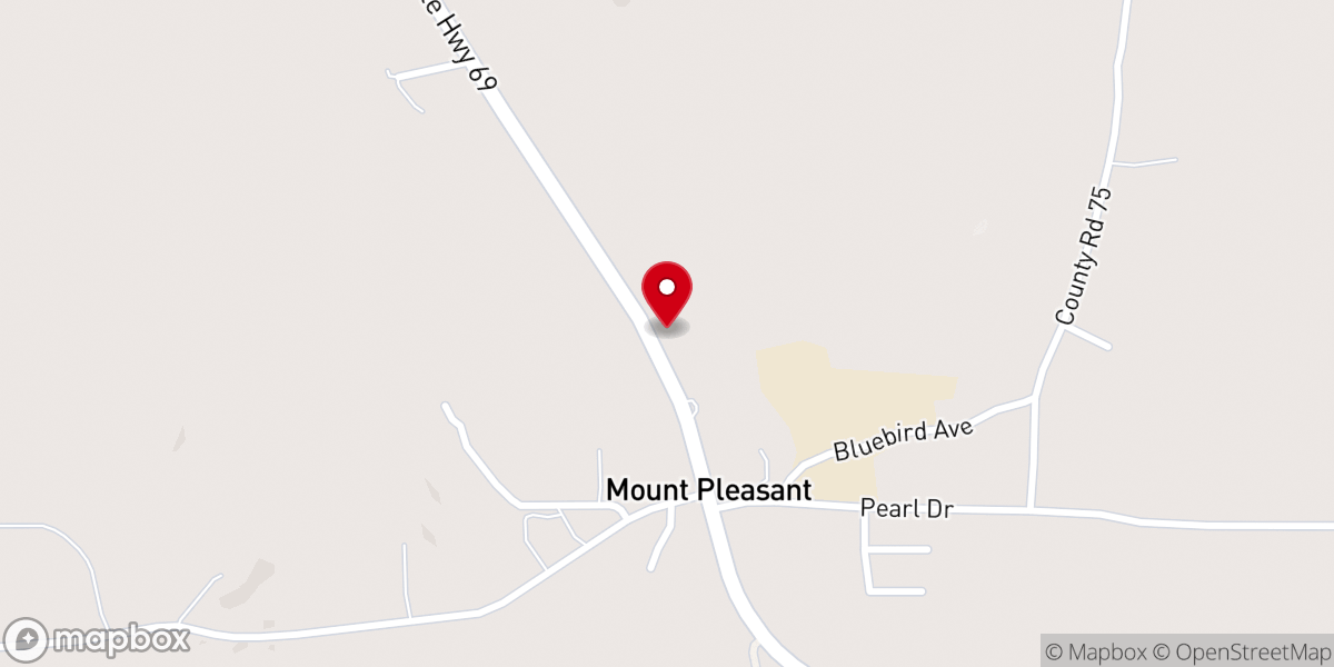 Map showing location of Christ United Ministry