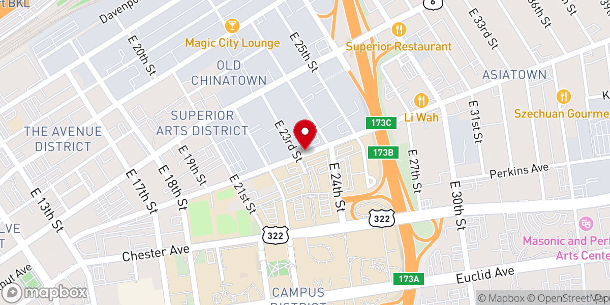 Map showing location of United Church of Christ Cornerstone Fund Inc