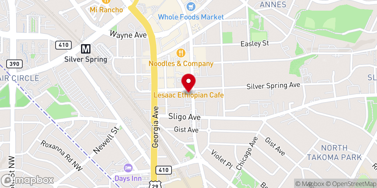 Map showing location of Christ Embassy Church