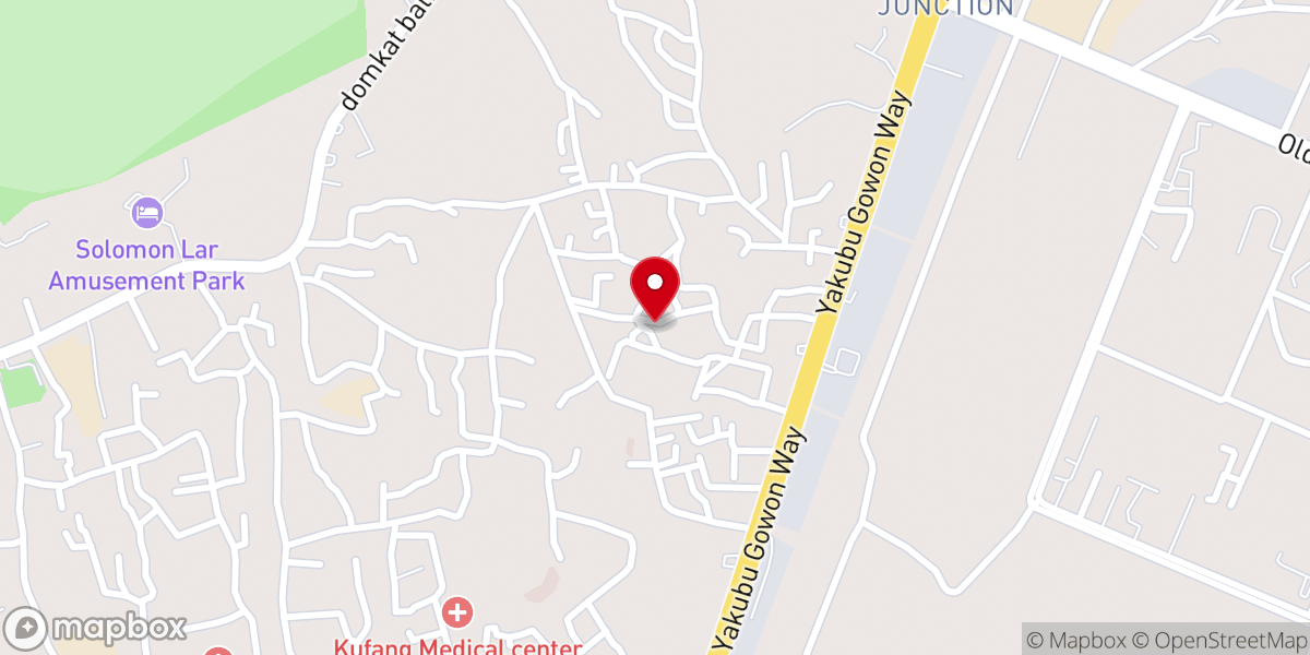 Map showing location of Rccg Crown Of Glory, Jos