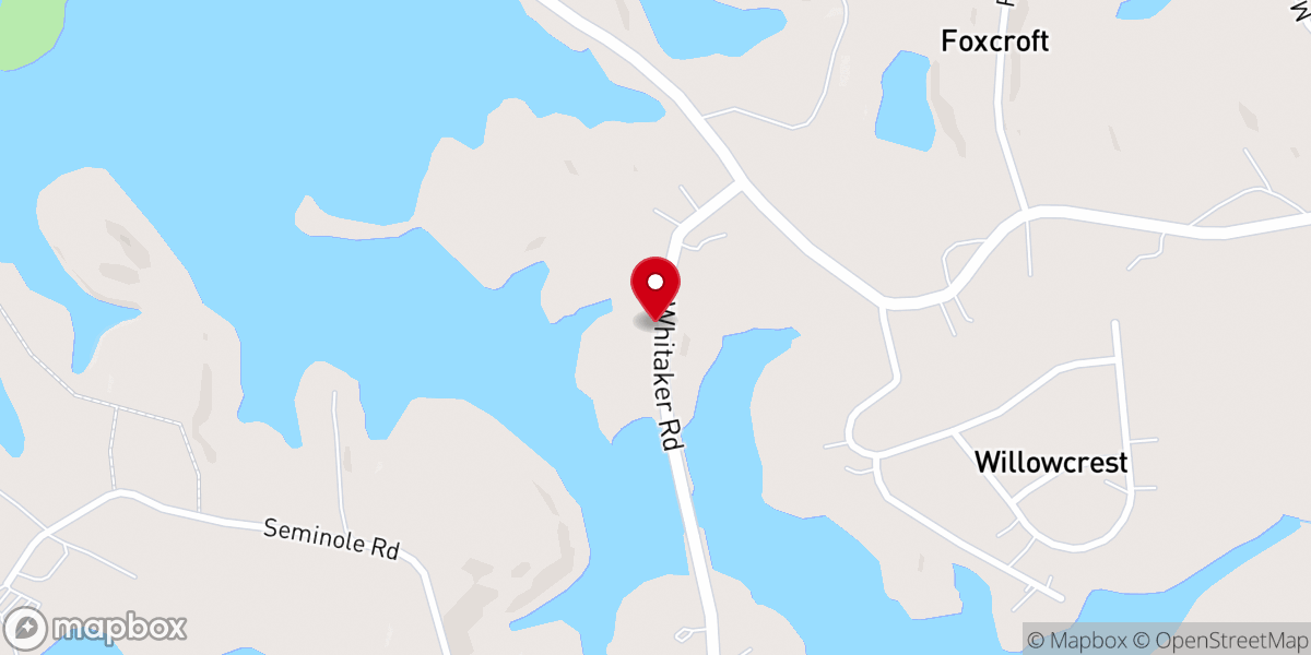 Map showing location of Rising Grove Church