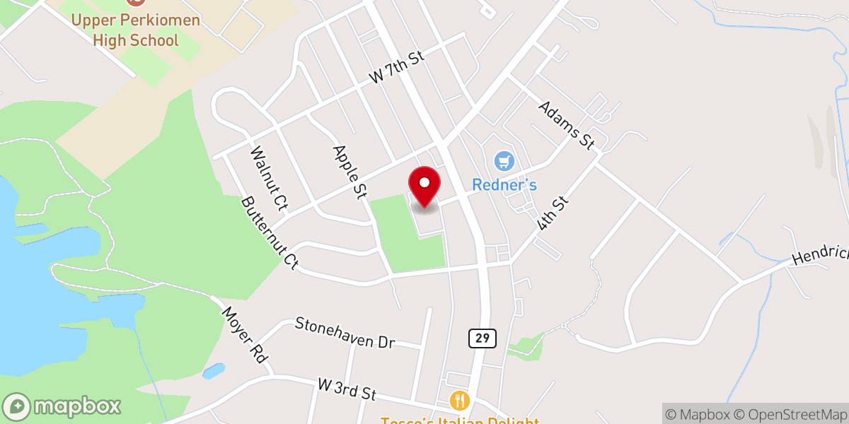 Map showing location of Hope Valley Community Church