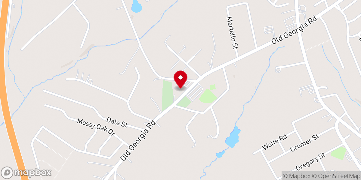 Map showing location of Bethlehem Baptist Church