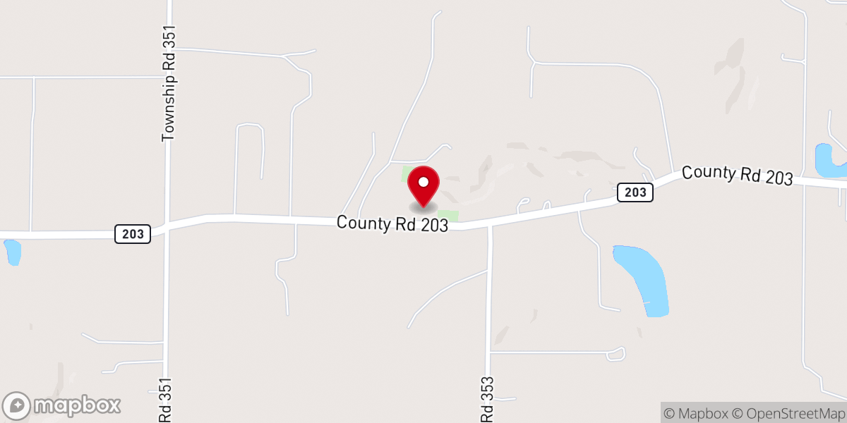 Map showing location of Martins Creek Mennonite Church