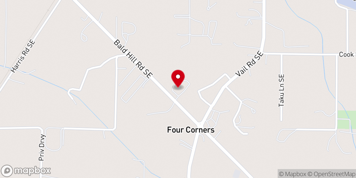 Map showing location of Crossroads Community Covenant