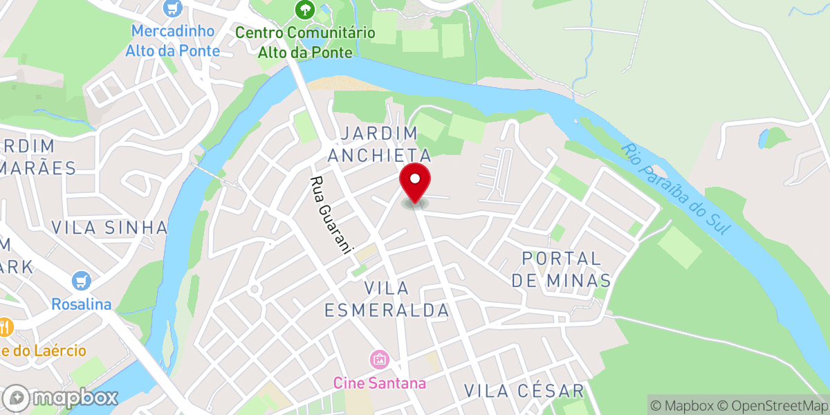 Map showing location of Igreja Pentecostal Missão para Cristo