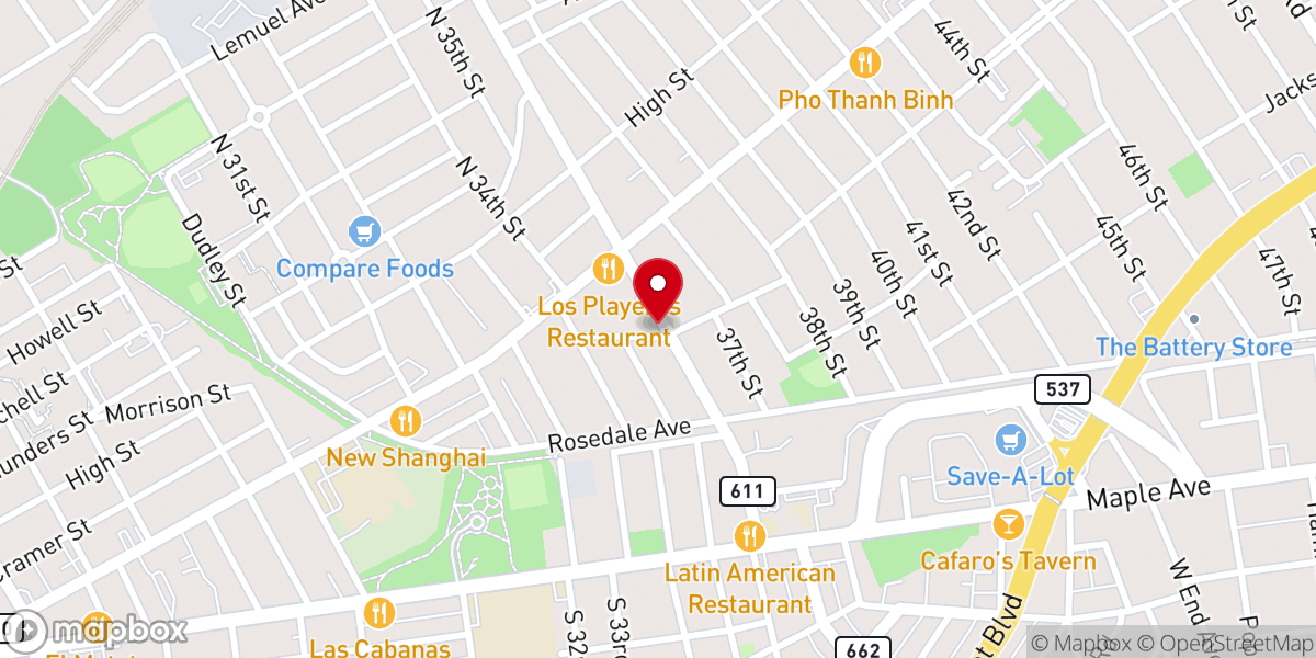 Map showing location of Church of the Living God