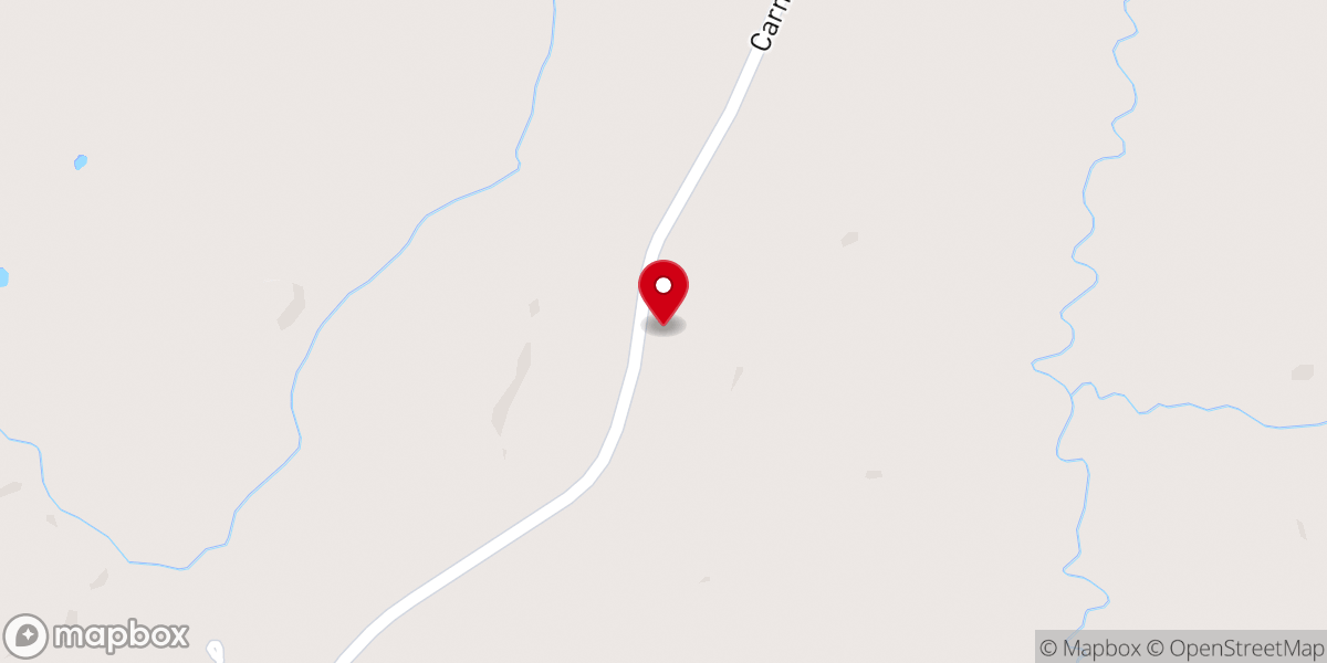 Map showing location of New Hope Baptist Church