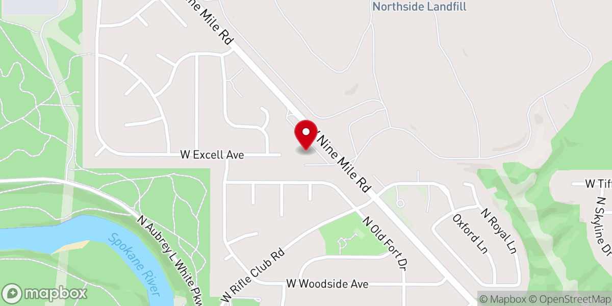 Map showing location of Westgate Christian Church