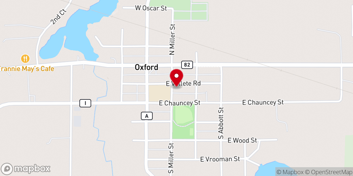 Map showing location of Presbyterian Church