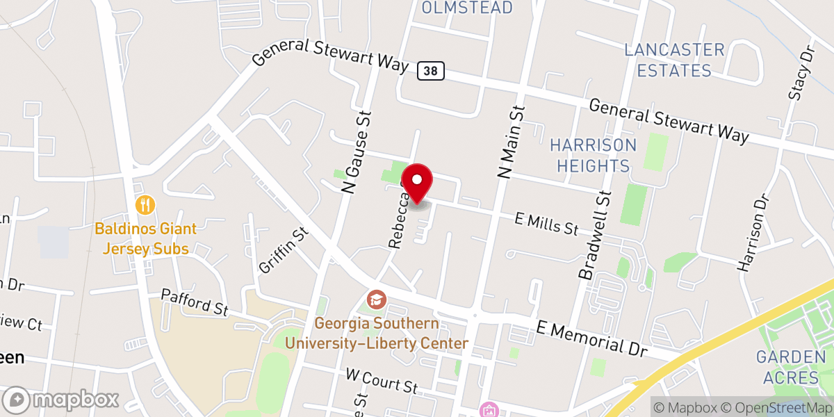 Map showing location of First Calvary Baptist Church - Food Distribution Center