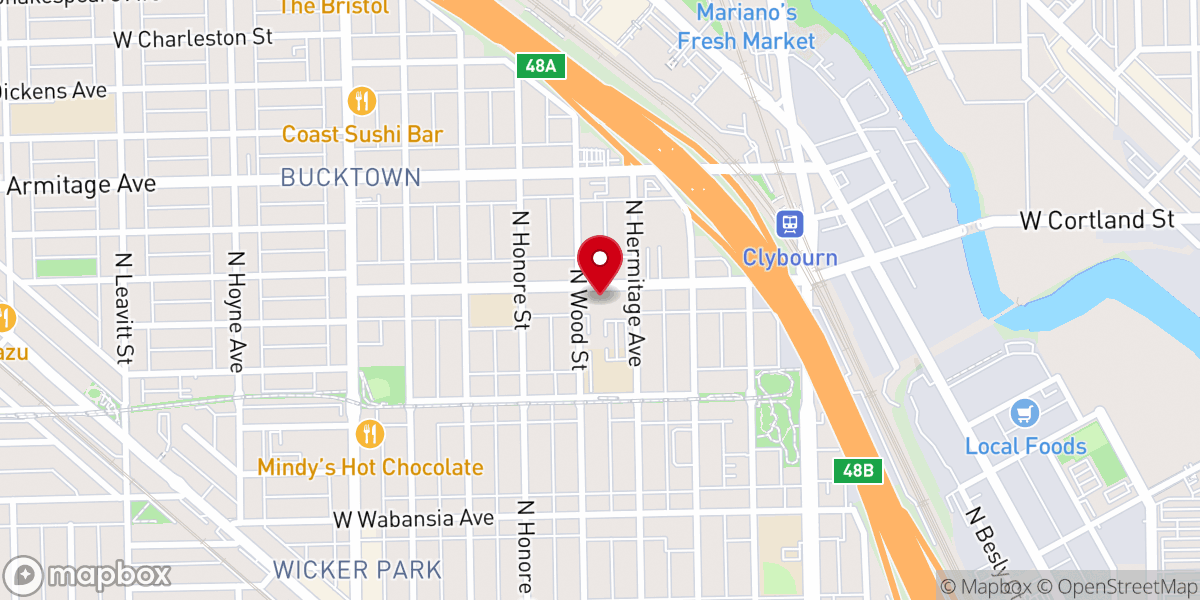 Map showing location of St Mary Of The Angels Catholic Church