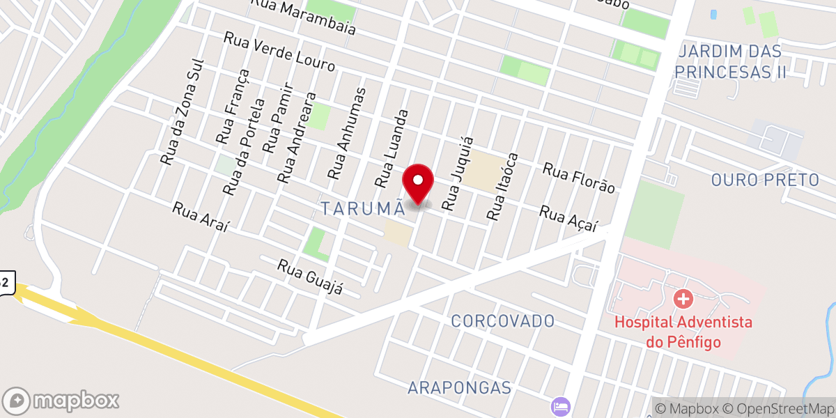 Map showing location of IGREJA BATISTA JARDIM TARUMA