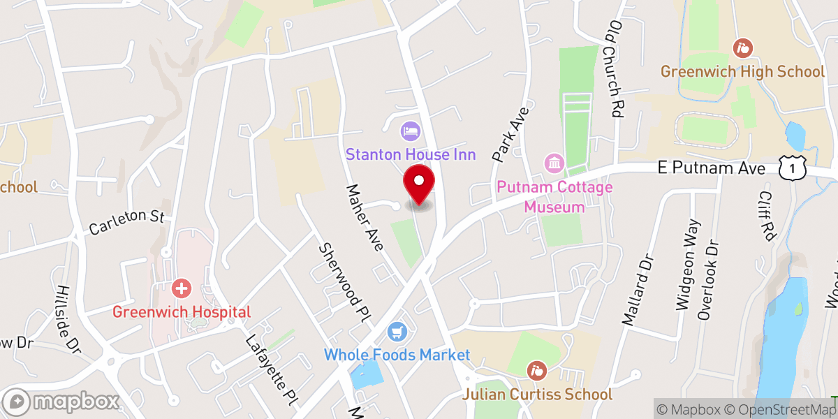 Map showing location of The Preschool At Second Congregational Church
