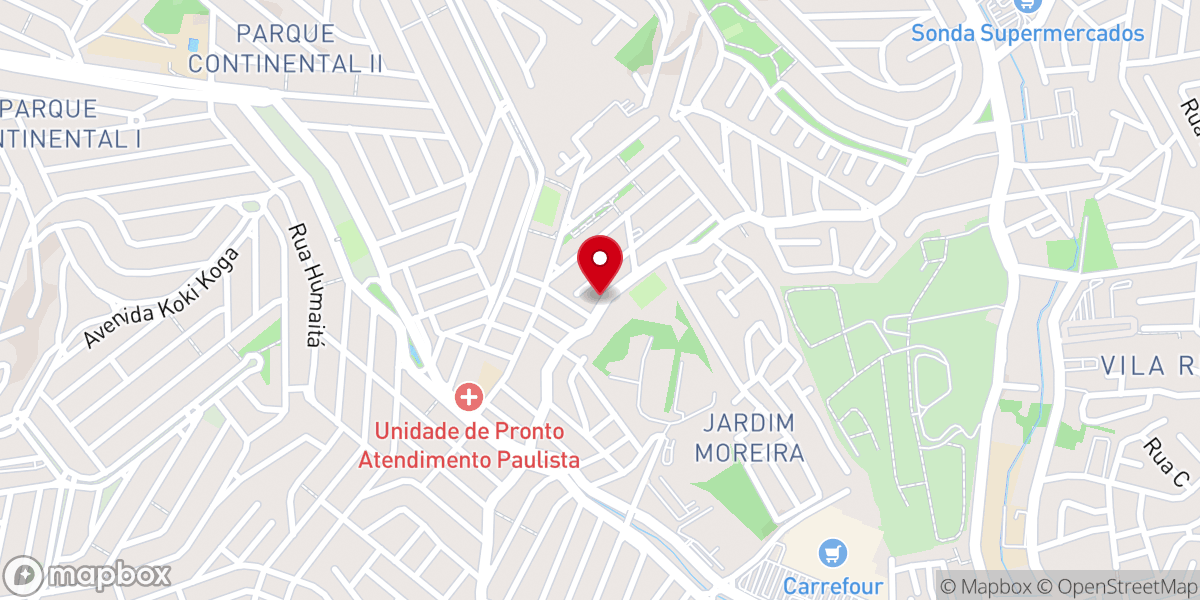 Map showing location of Igreja Pentecostal Valentes de Davi