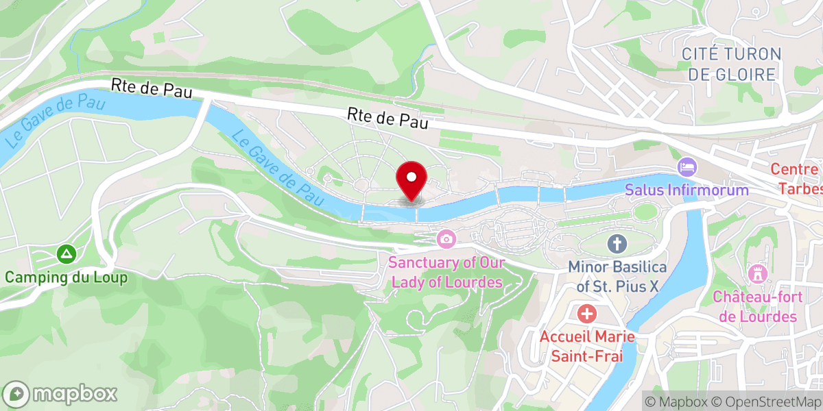 Map showing location of Chapelle des lumières