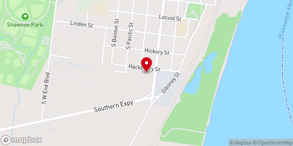 Map showing location of Greater Dimension Ministries