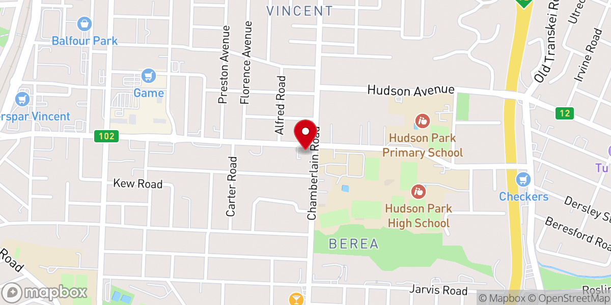 Map showing location of Nederduitse Gereformeerde Kerk