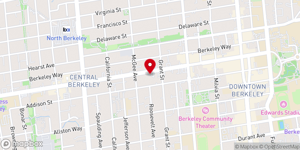 Map showing location of Lutheran Church of the Cross