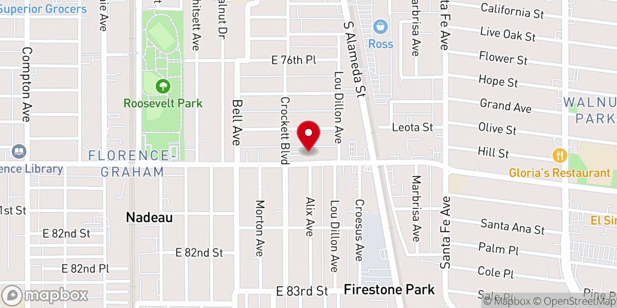 Map showing location of St Aloysius Church