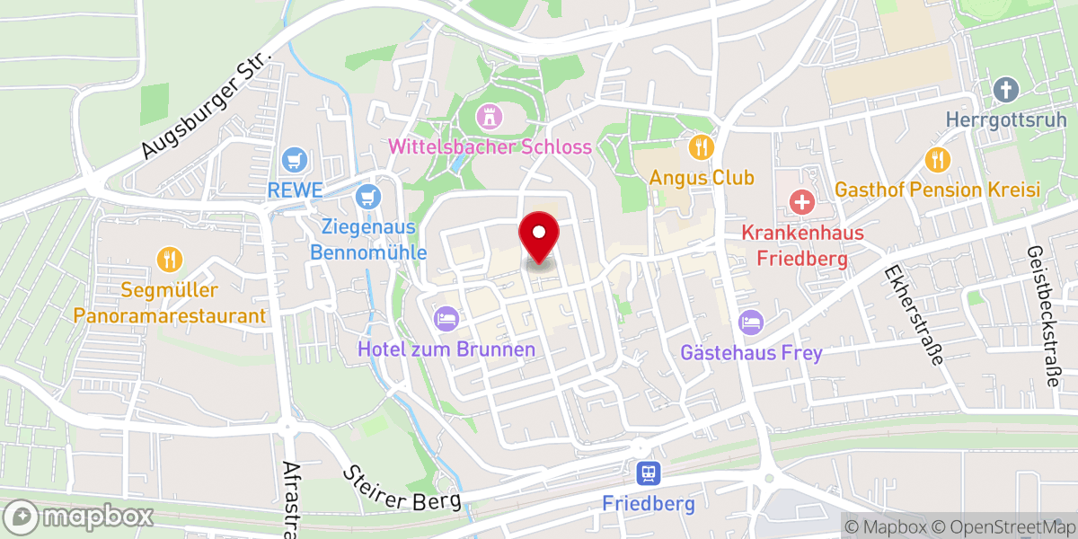 Map showing location of Stadtpfarrkirche St. Jakobus major