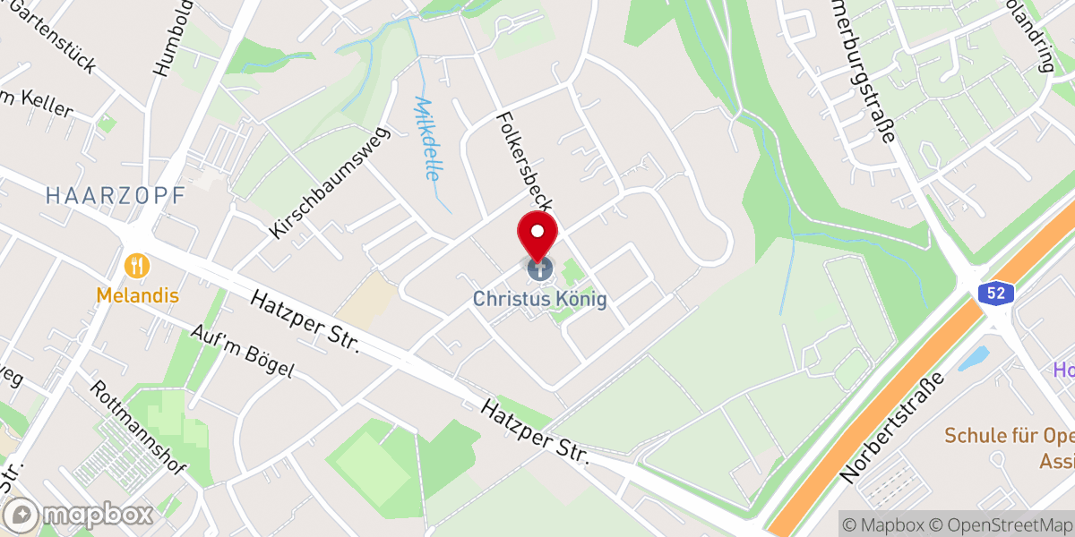 Map showing location of Christus-König-Kirche