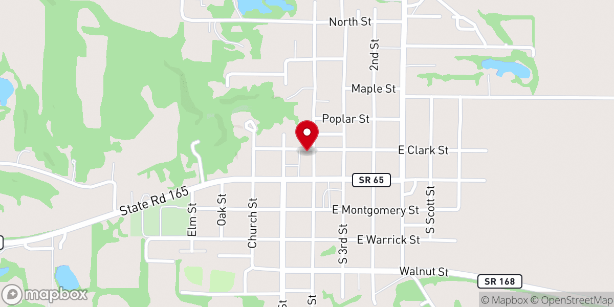 Map showing location of Dayspring Community Church