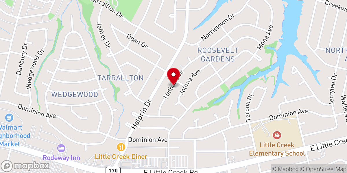 Map showing location of Hebron Cornerstone Church International
