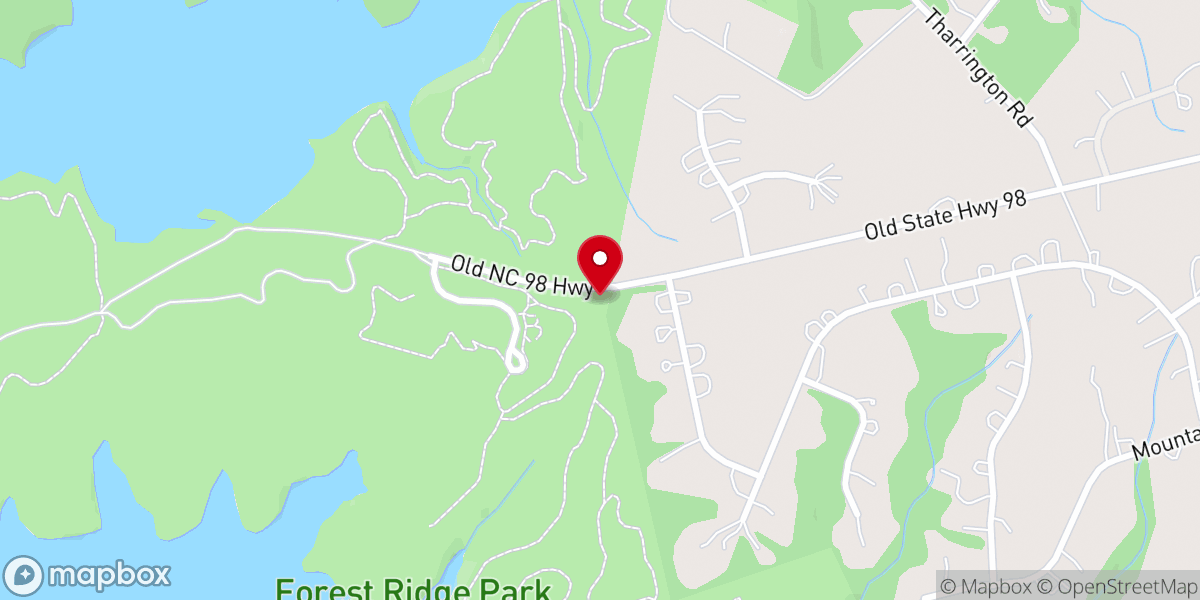 Map showing location of Forest Ridge Park