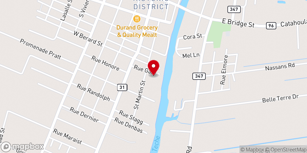 Map showing location of Notre Dame Church