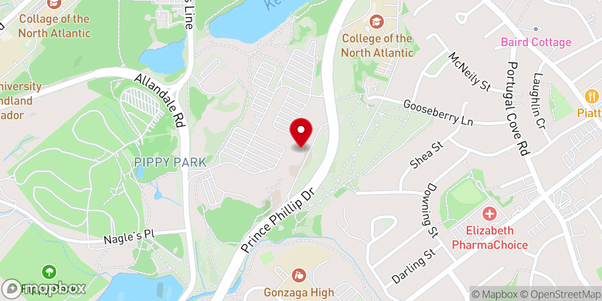 Map showing location of Coat of Arms and Lookout