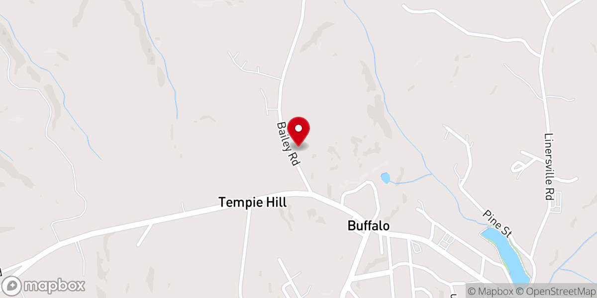 Map showing location of Buffalo Fire House