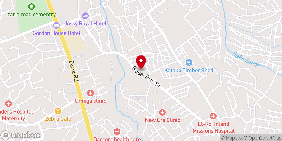 Map showing location of RCCG EL SHADDAI PARISH