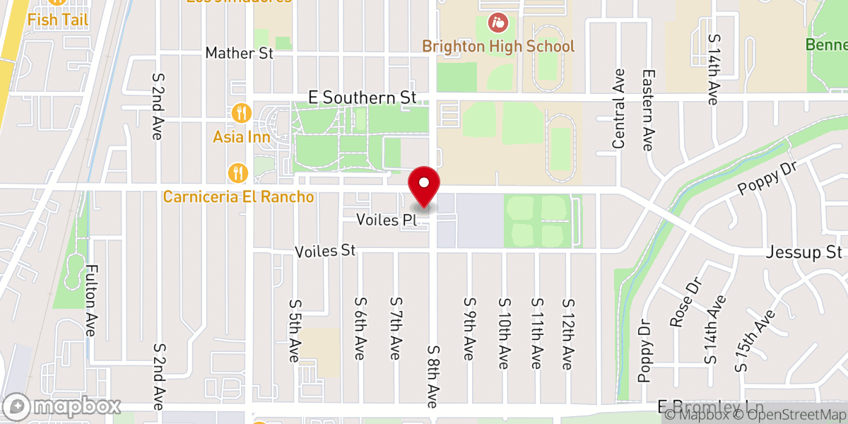 Map showing location of Brighton Methodist Church
