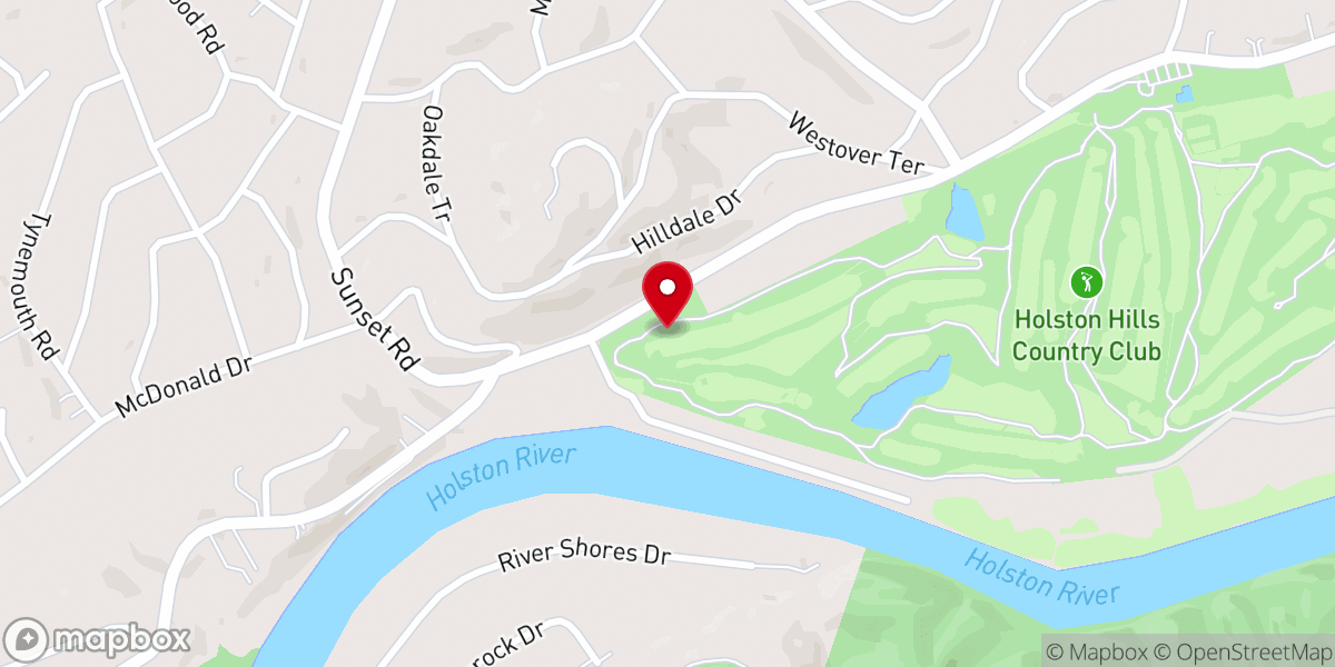 Map showing location of Central Church of Christ