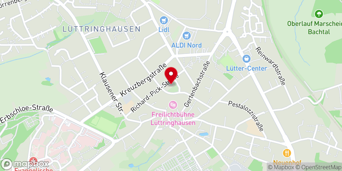 Map showing location of Katholische Kirche Heilig Kreuz