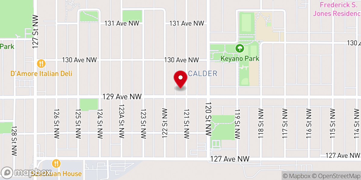 Map showing location of St. Michael's Ukrainian Orthodox Church