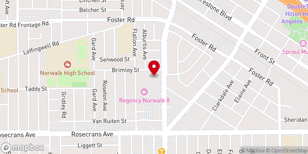 Map showing location of St. John of God School