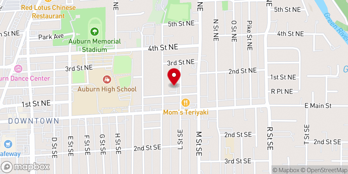 Map showing location of St Matthew Episcopal Church