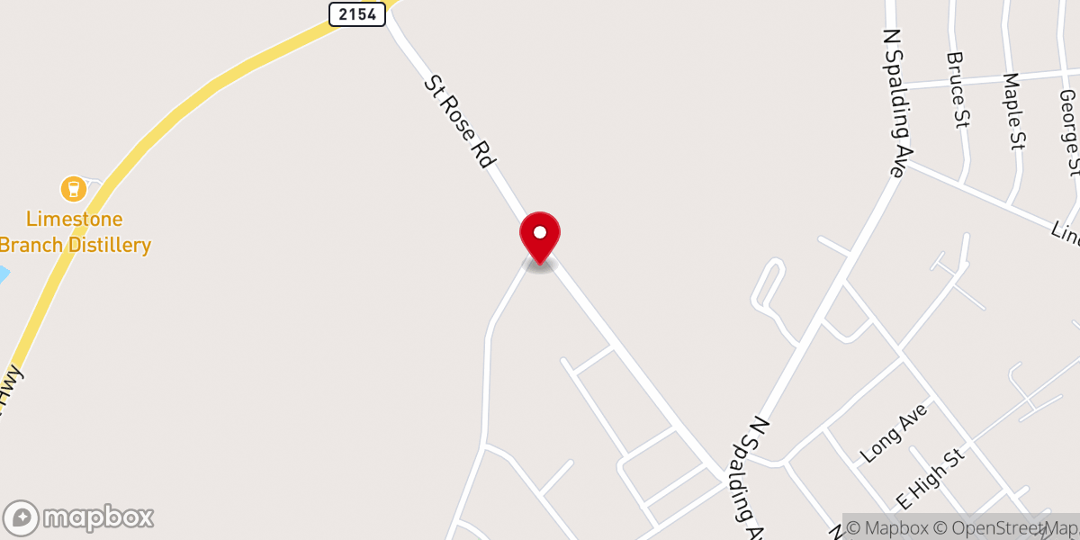 Map showing location of Central Baptist Church