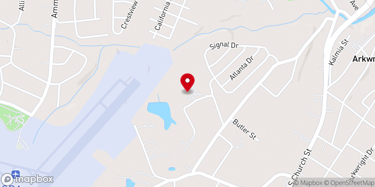 Map showing location of Mt. Zion World Outreach Church