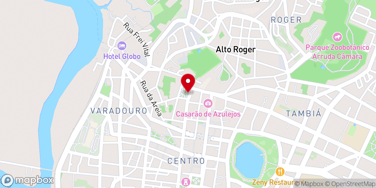 Map showing location of Catedral Basílica de Nossa Senhora das Neves