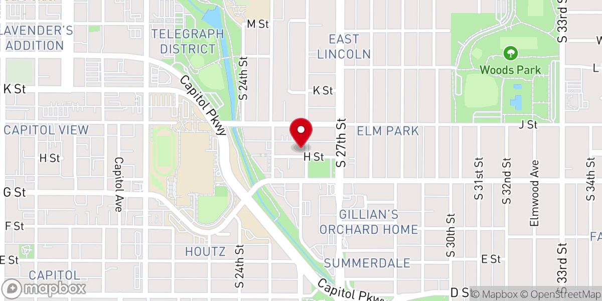 Map showing location of Iglesia Pentecostal Dios Es Amor