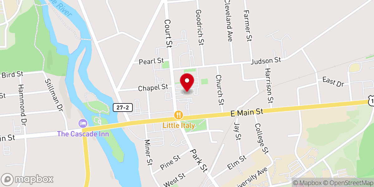 Map showing location of Church & Community Program of Canton, NY