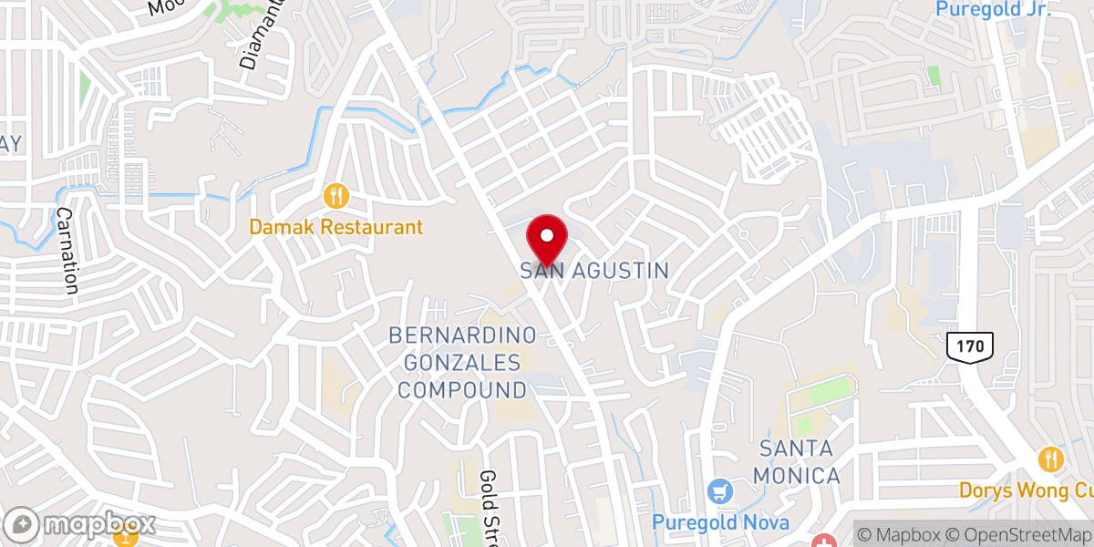 Map showing location of Faith Temple Baptist