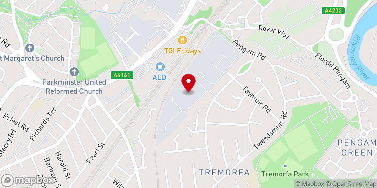Map showing location of RCCG Garden of The Lord