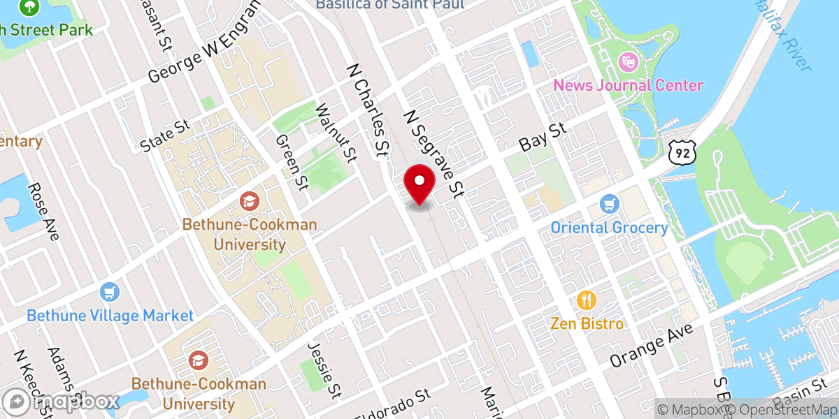 Map showing location of Christian Heritage Pentecostal Holiness Church