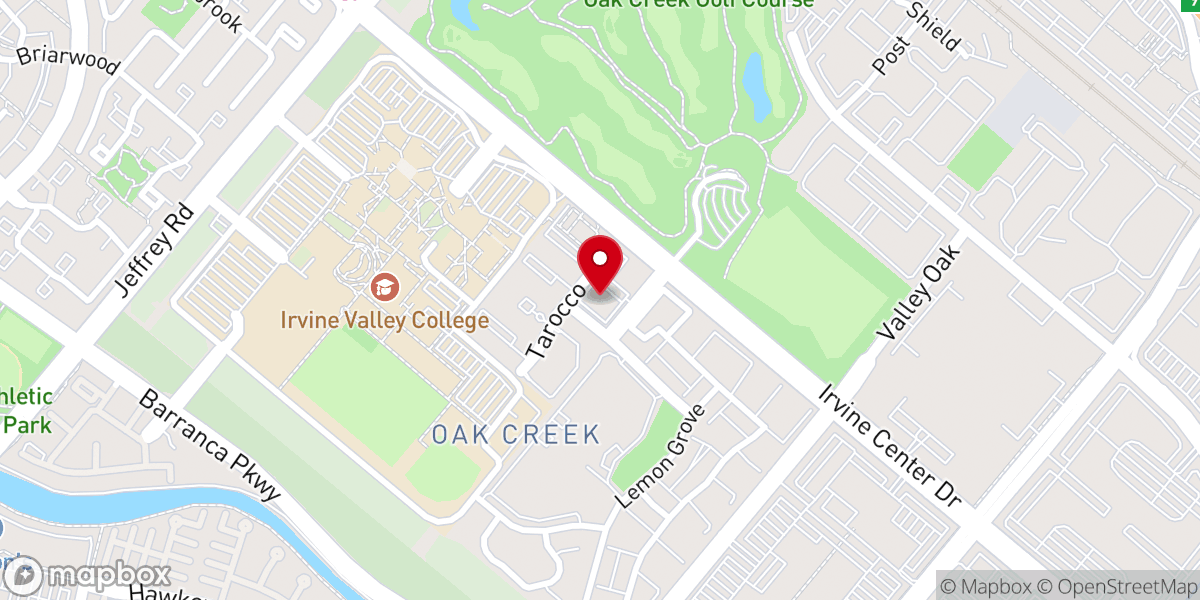 Map showing location of One Church of Irvine